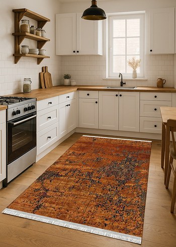 Kaymaz yıkanabilir dot taban halı&yolluk - Görsel 2