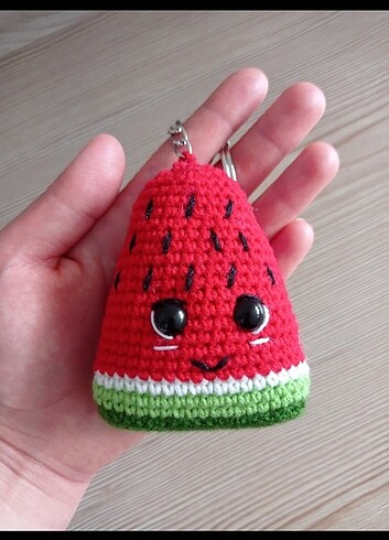 Amigurumi Karpuz Anahtarlık 