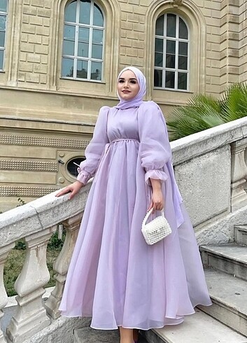Diğer KAROLIN AÇIK LILA ABIYE Ve JANJAN ŞAL