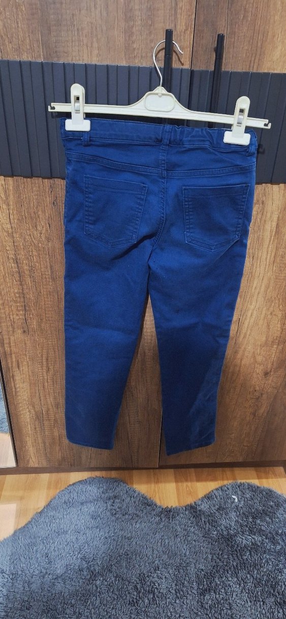 Erkek Çocuk Parlak Mavi Kot Pantolon - Görsel 2