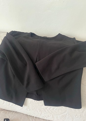 Kadın Siyah ges  Kollu  ceket - Görsel 4