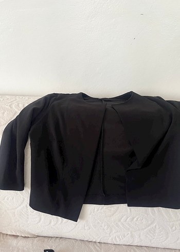 Kadın Siyah ges  Kollu  ceket - Görsel 2