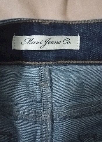xs Beden Mavi Denim Midi Etek