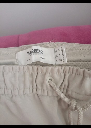 Pull and Bear bej Fermuarlı erkek dız ızı yapmıyor pantolon gıbı kalitesi