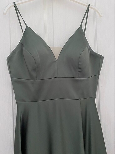 Saten abiye elbise - Görsel 2