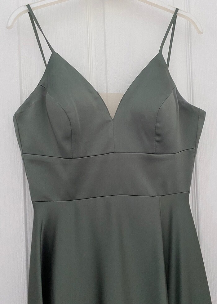 Saten abiye elbise - Görsel 2