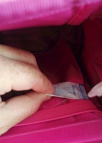 Pembe ve renkli desenli çocuk okul çantası - Görsel 8