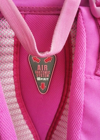 Pembe ve renkli desenli çocuk okul çantası - Görsel 5