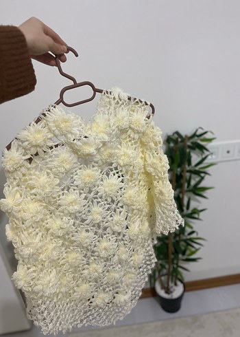 Dantel Detaylı Bohem Kadın Triko Şal - Görsel 2