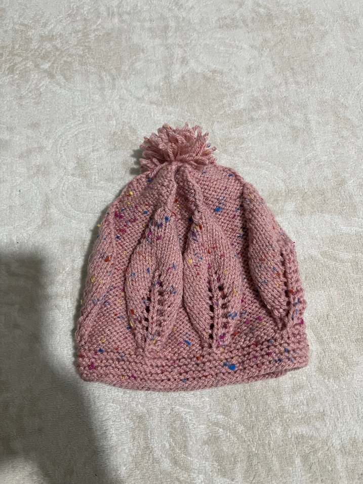 Pembe Bohem Örgü Kız Hırka Takımı - Görsel 3