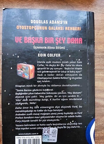Ve Başka Bir Şey Daha - Eoın Colfer - Kabalcı