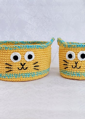 11 Parça Amigurumi Örgü Oyuncak Sepet Pikachu Ayı Toptan Toplu - Görsel 3