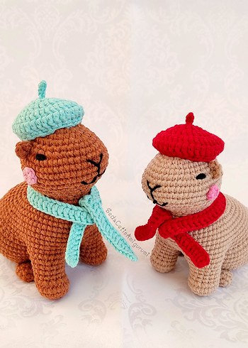 11 Parça Amigurumi Örgü Oyuncak Sepet Pikachu Ayı Toptan Toplu - Görsel 4