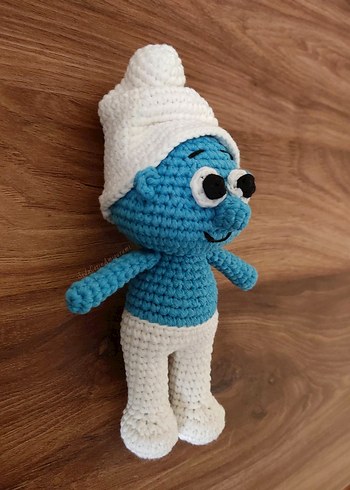 10 Adet Şirinler Örgü Oyuncak Amigurumi - Görsel 2
