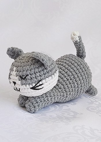 Renkli Amigurumi Uykucu Kedi Örgü Oyuncaklar - Görsel 10