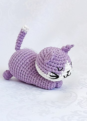 9 Adet Amigurumi Uykucu Kedi Örgü Oyuncak - Görsel 12