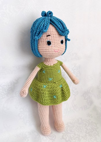 Amigurumi Ters Yüz Neşe Bebek inside out Örgü Oyuncak - Görsel 4
