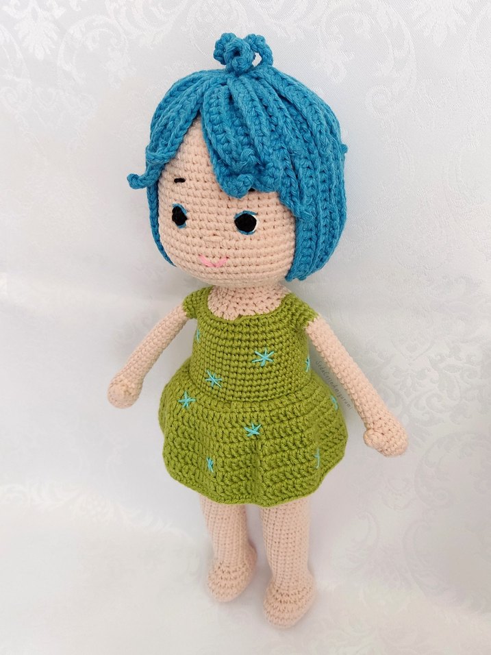 Amigurumi Ters Yüz Neşe Bebek inside out Örgü Oyuncak - Görsel 3