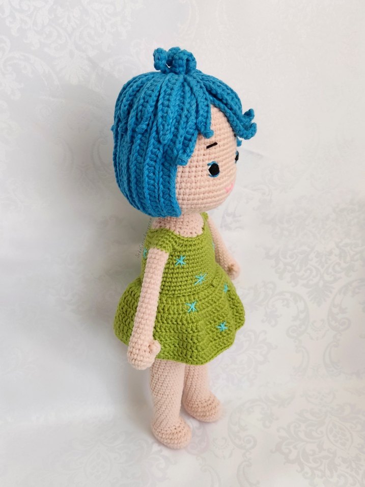 Amigurumi Ters Yüz Neşe Bebek inside out Örgü Oyuncak - Görsel 2