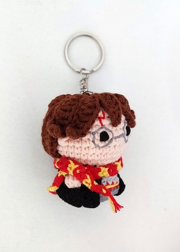 Harry Potter Çanta Süsü Örgü Anahtarlık Amigurumi - Görsel 2