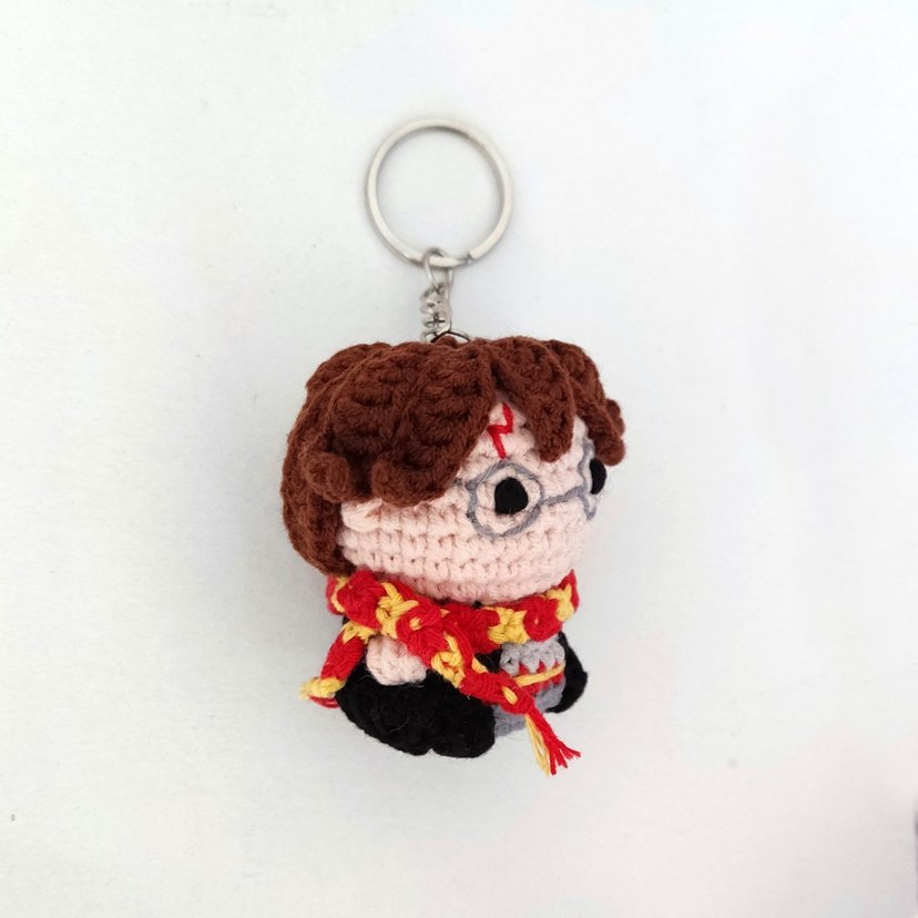 Harry Potter Çanta Süsü Örgü Anahtarlık Amigurumi - Görsel 2