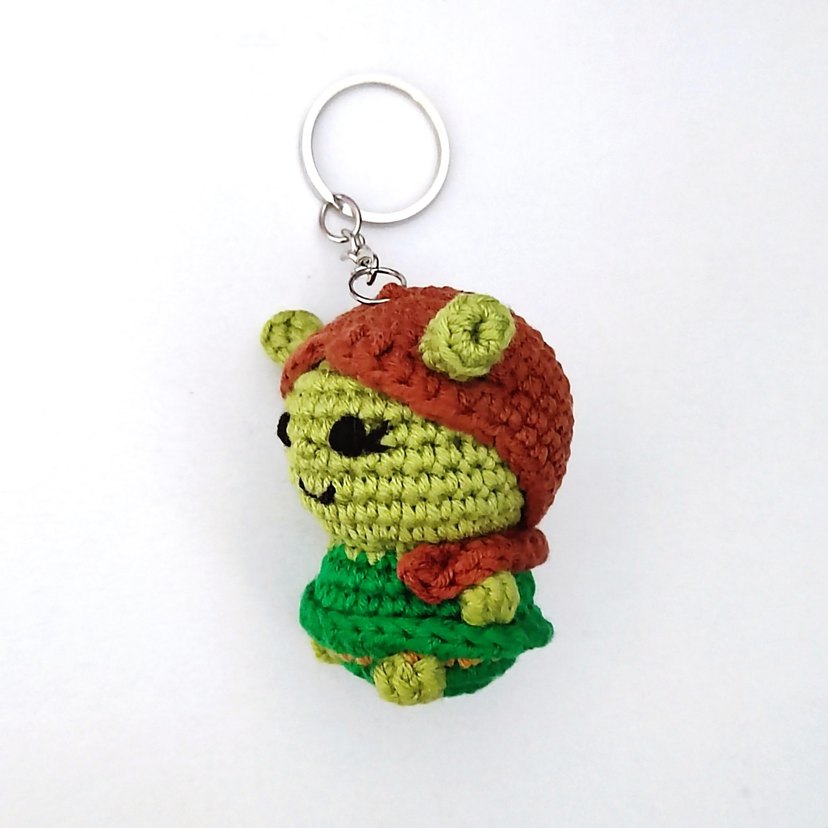 Örgü Fiona Anahtarlık Çanta Süsü Charm Shrek - Görsel 2