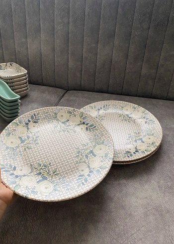 Çiçek Desenli krem renk kahvaltı takımı - Görsel 3