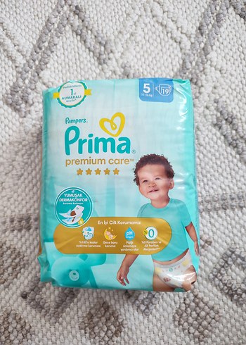 Prima Premium Care 5 Numara Bebek Bezi 19'lu