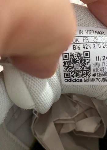 Beyaz Cırtcırtlı Stiletto Topuklu Kadın Spor Ayakkabı - Görsel 9