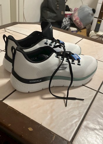 Skechers Beyaz Erkek Spor Ayakkabı - Görsel 4