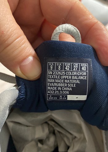 Gri Erkek Spor Ayakkabı Bağcıkları - Görsel 7