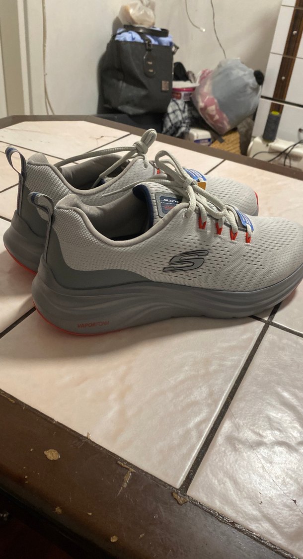 Gri Erkek Spor Ayakkabı Bağcıkları - Görsel 3