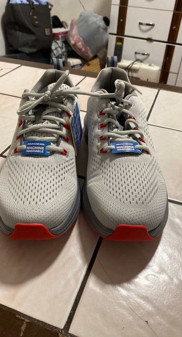 Gri Erkek Spor Ayakkabı Bağcıkları - Görsel 2