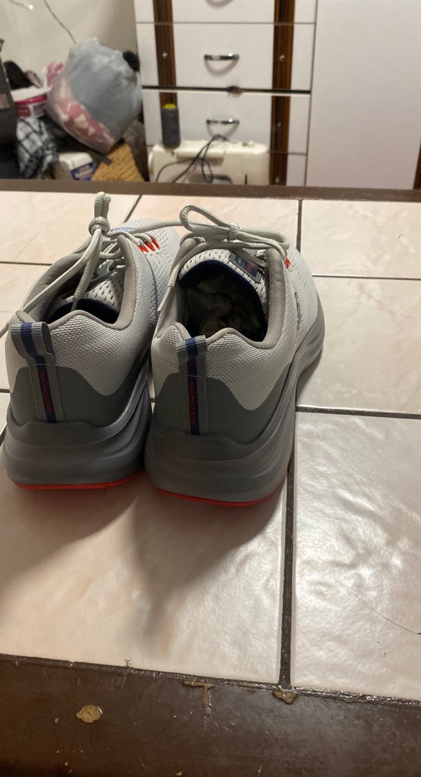 Gri Erkek Spor Ayakkabı Bağcıkları - Görsel 5