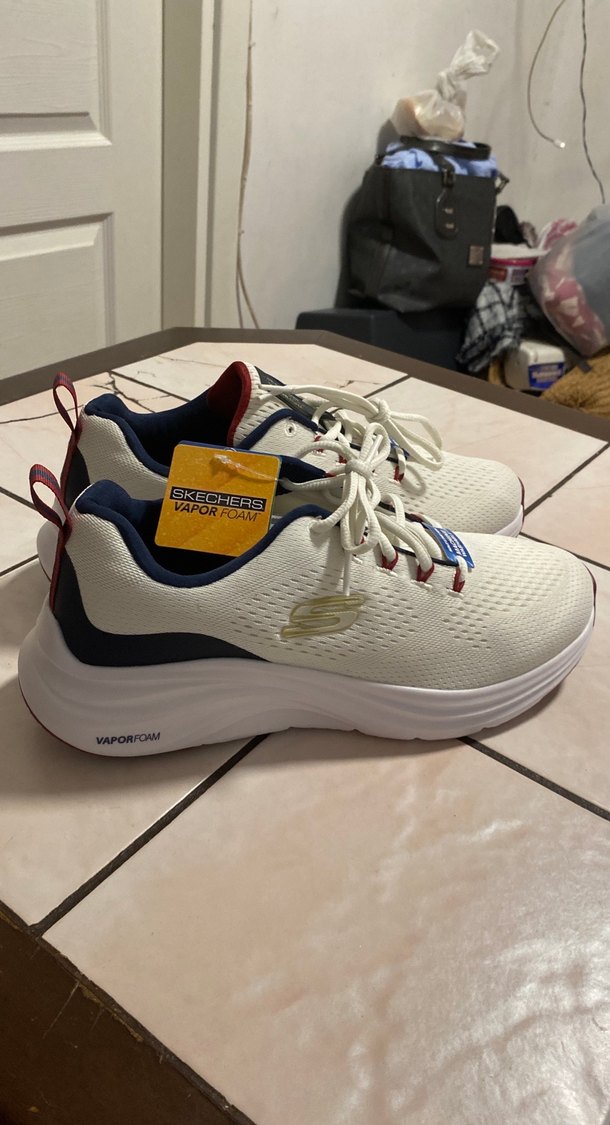 Beyaz Erkek Spor Ayakkabı Bağcıkları - Görsel 4