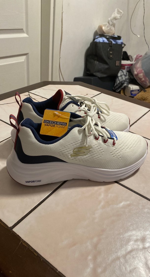 Beyaz Erkek Spor Ayakkabı Bağcıkları - Görsel 5