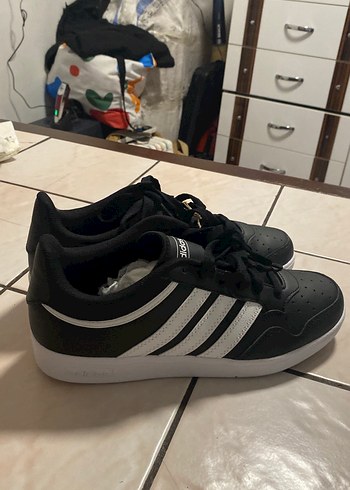 Adidas Siyah Beyaz Spor Ayakkabı - Görsel 3