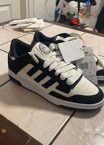 Kadın Siyah Beyaz Spor Ayakkabı - Görsel 9