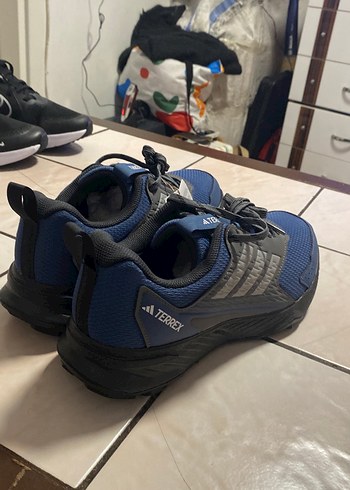 Erkek Lacivert Outdoor Spor Ayakkabı Velcro - Görsel 5