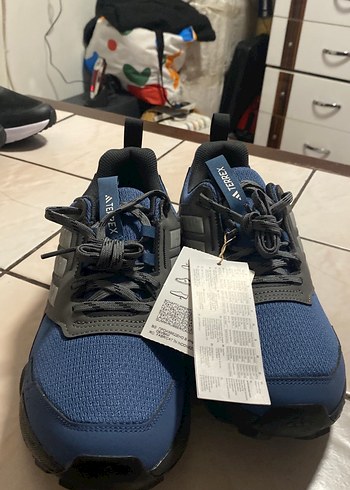 Erkek Lacivert Outdoor Spor Ayakkabı Velcro - Görsel 3