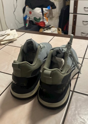 Gri Bağcıklı Spor Kadın Sneakers - Görsel 5