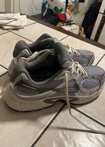 Gri Bağcıklı Kadın Spor Ayakkabı - Görsel 7