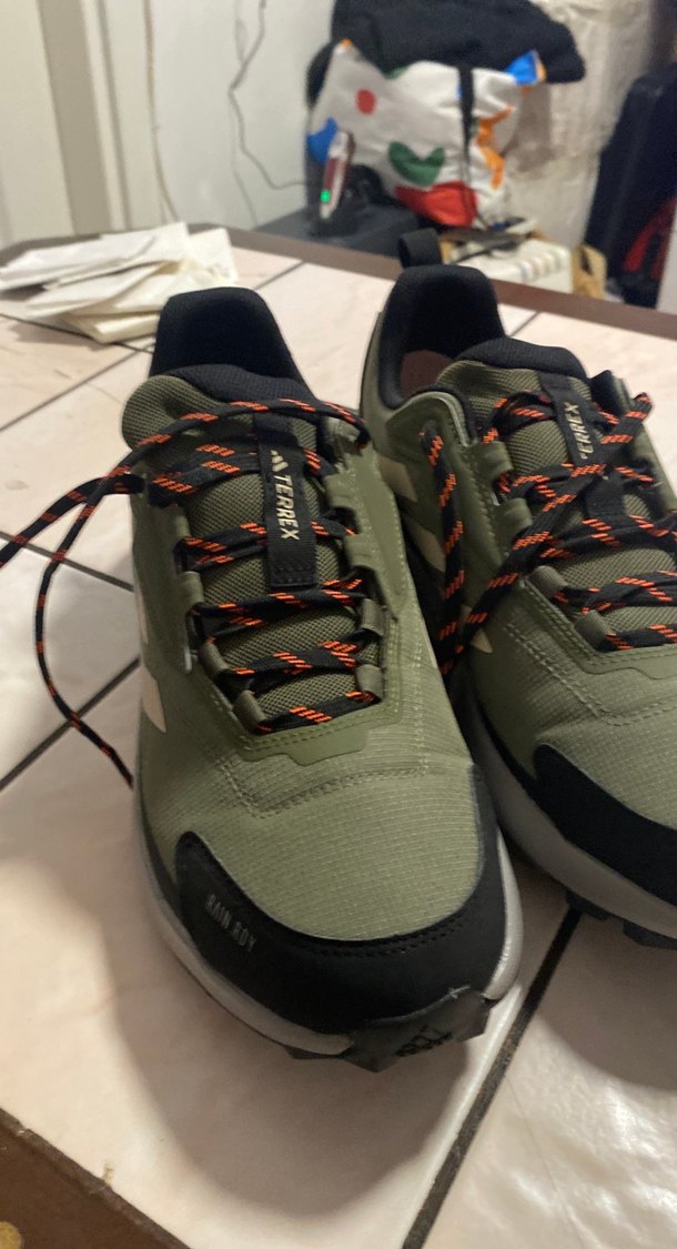 Erkek Yeşil Outdoor Ayakkabı, Bağcıklı, Kauçuk Taban - Görsel 3