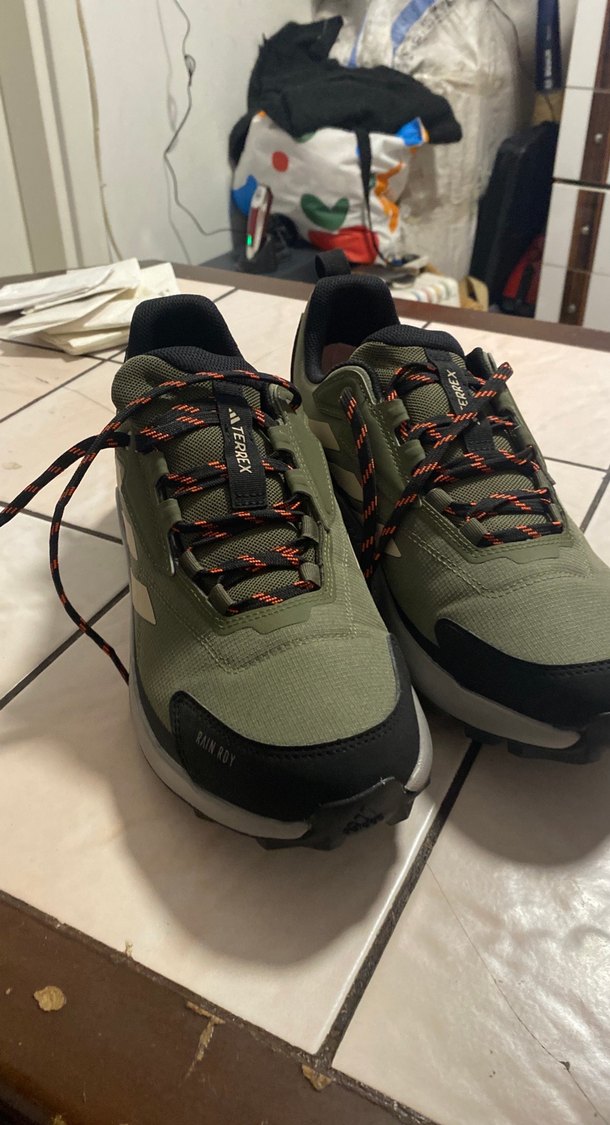 Erkek Yeşil Outdoor Ayakkabı, Bağcıklı, Kauçuk Taban - Görsel 2