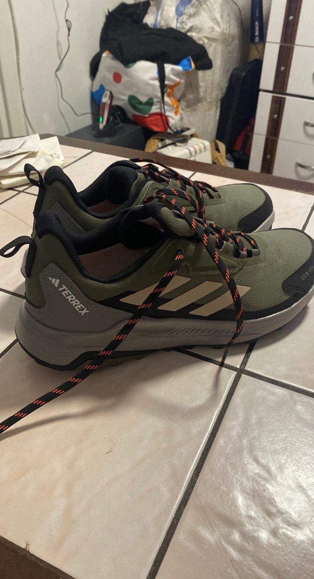 Erkek Yeşil Outdoor Ayakkabı, Bağcıklı, Kauçuk Taban - Görsel 5