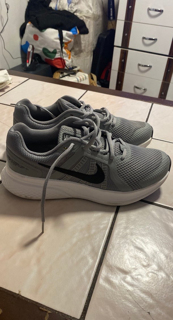 Gri Bağcıklı Kadın Spor Ayakkabı - Görsel 2