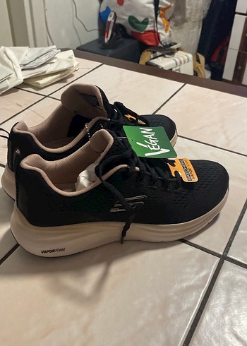 Skechers Siyah Vegan Kadın Spor Ayakkabı - Görsel 4