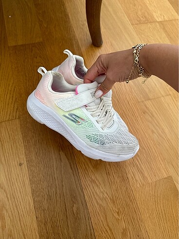 31 Beden beyaz Renk Skechers kız çocuk spor ayakkabı ayakkabı