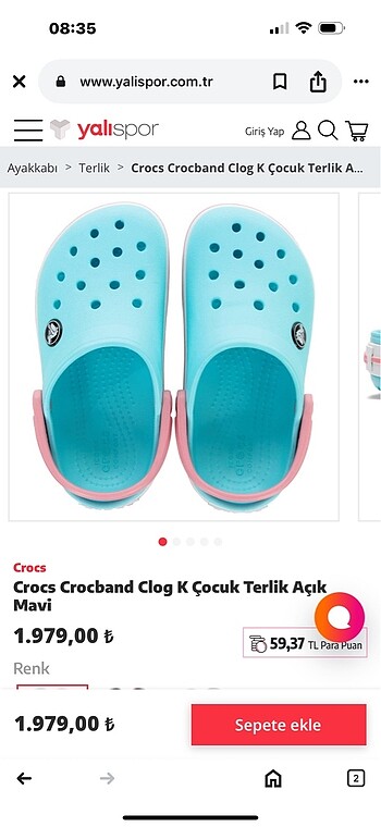 Crocs terlik