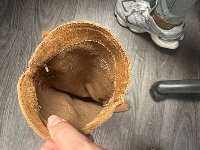 39 Beden kahverengi Renk Mango süet deri çizme